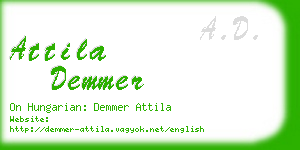 attila demmer business card